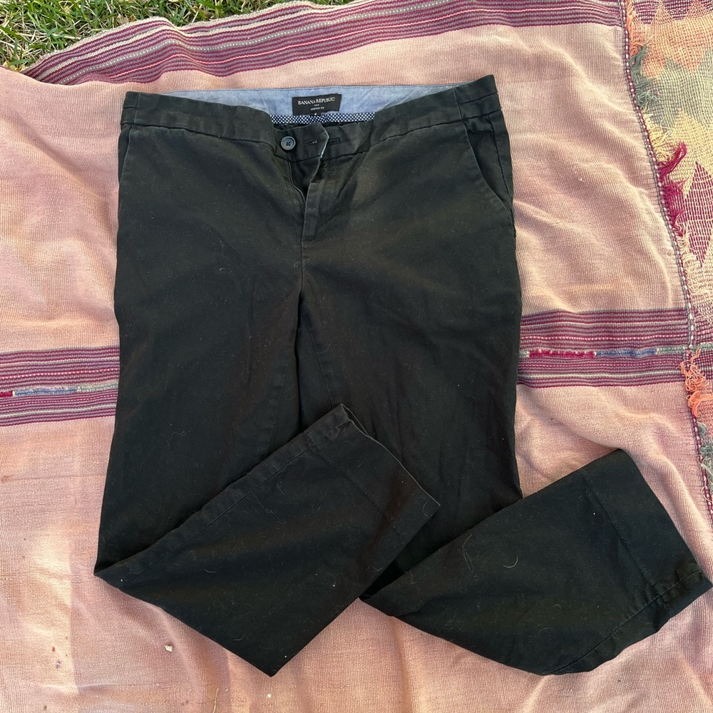 Banana Republic Black Chinos